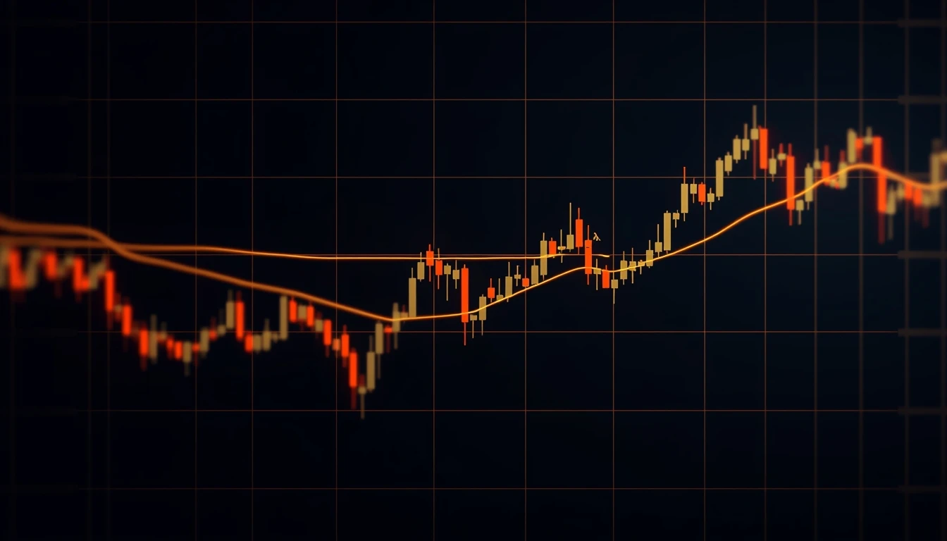 Фон с финансовыми графиками